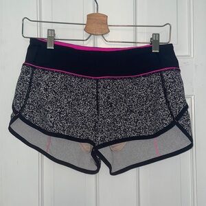 Lululemon Patterned Speed Up Shorts